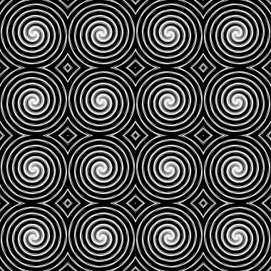 kesintisiz tek renkli sarmal hareket desen tasarım