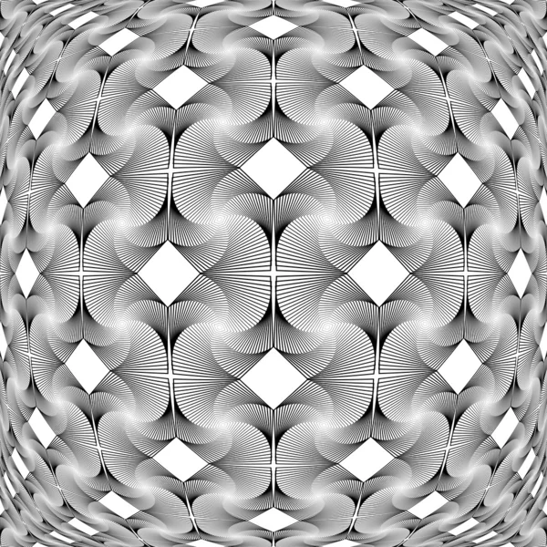 Design motif décoratif grille gaufrée monochrome — Image vectorielle