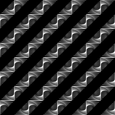 kesintisiz tek renkli geometrik desen tasarım