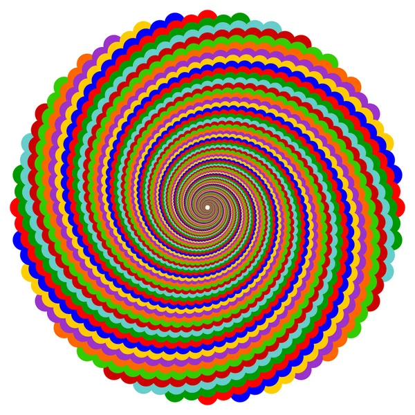 Conception multicolore rotation arrière-plan de rotation — Image vectorielle