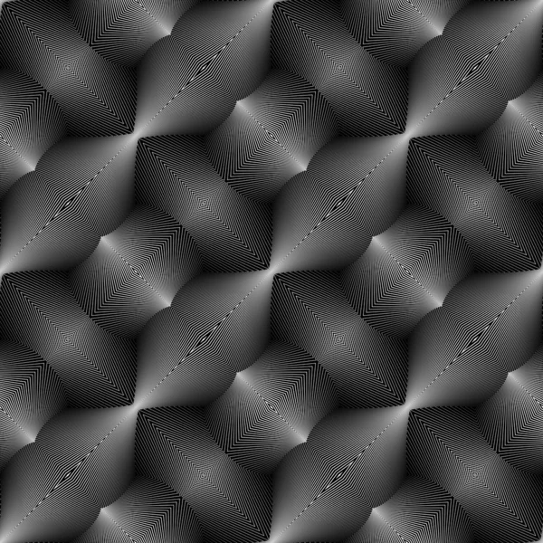 Diseño inconsútil patrón convexo monocromo — Archivo Imágenes Vectoriales