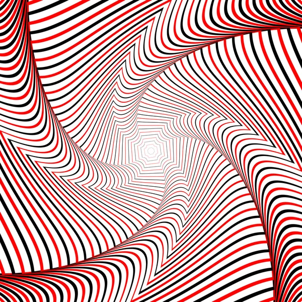 Design whirlpool movement illusion background — Stock Vector