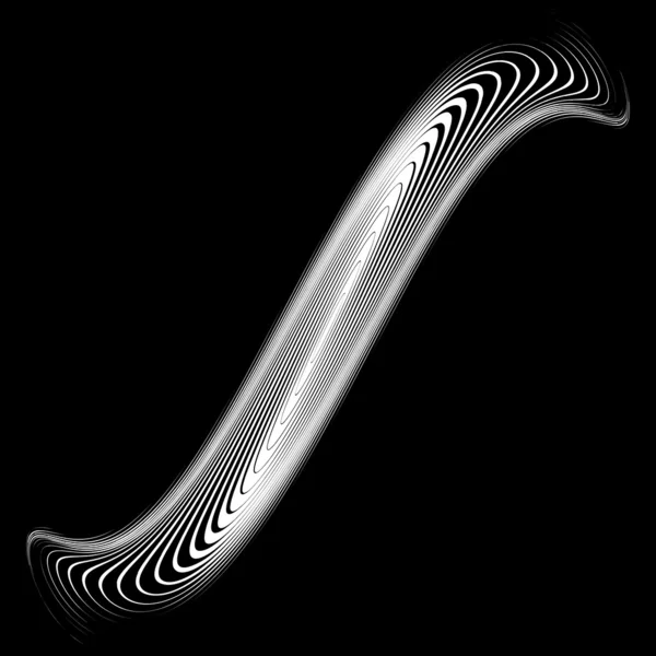 Design monochrome whirlpool movement background — Stock Vector