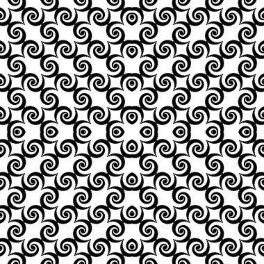 kesintisiz tek renkli sarmal hareket dekoratif desen tasarım