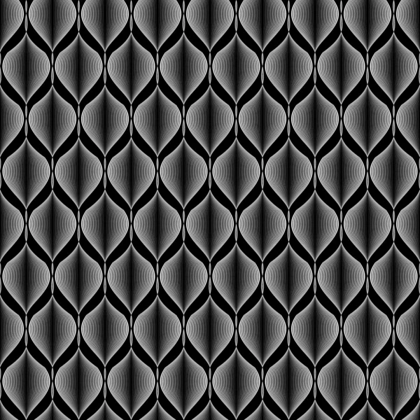 Design senza soluzione di continuità modello onda monocromatica a zig-zag — Vettoriale Stock