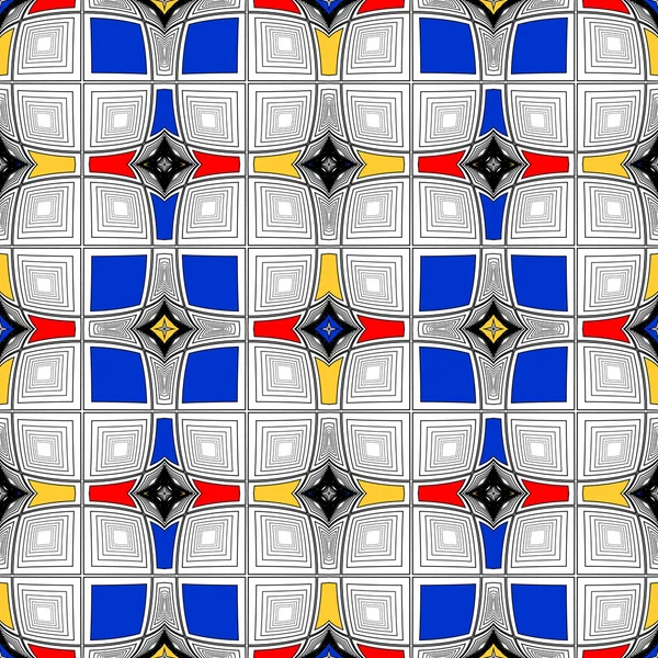 Design coloré motif mosaïque sans couture — Image vectorielle