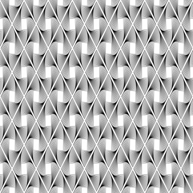 kesintisiz dalga geometrik desen tasarım