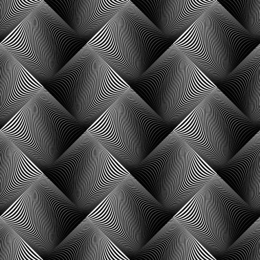 kesintisiz dalga geometrik desen tasarım