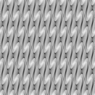 kesintisiz dalga geometrik desen tasarım