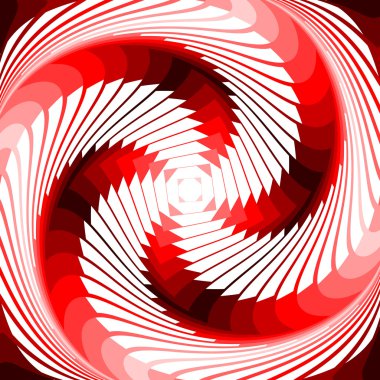 Tasarım renkli girdap hareket yanılsama geometrik arka plan