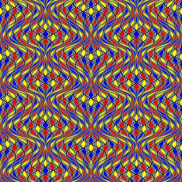 Conception sans couture motif mosaïque colorée — Image vectorielle