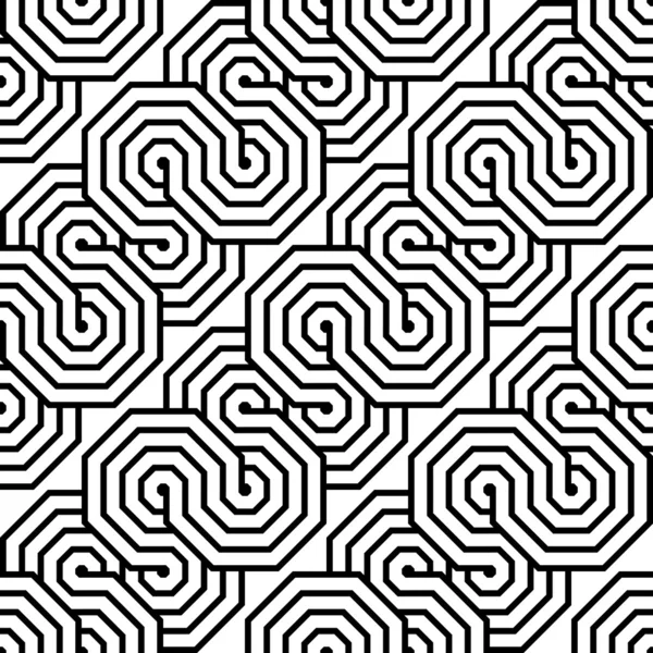 Diseño sin costuras monocromo zigzag patrón geométrico — Archivo Imágenes Vectoriales