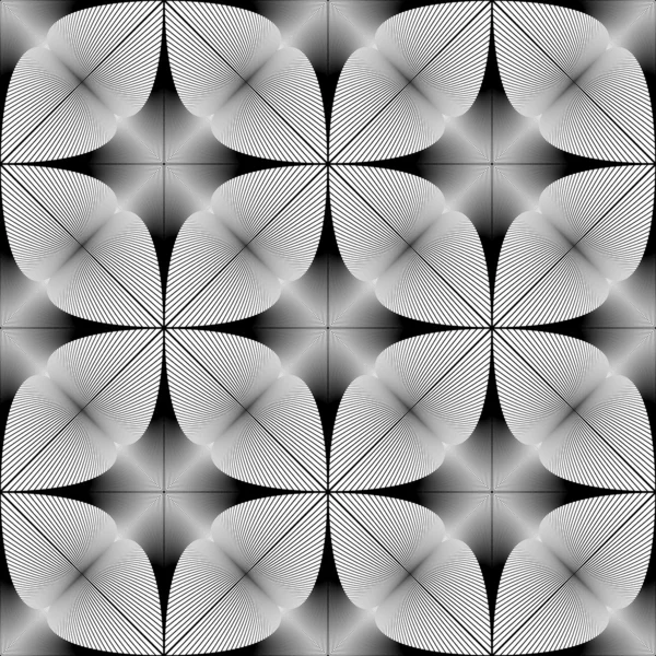 Diseño inconsútil patrón monocromo — Archivo Imágenes Vectoriales