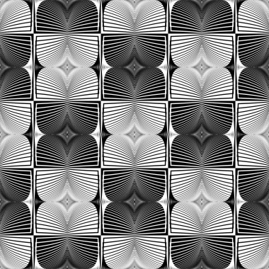 kesintisiz tek renkli geometrik desen tasarım