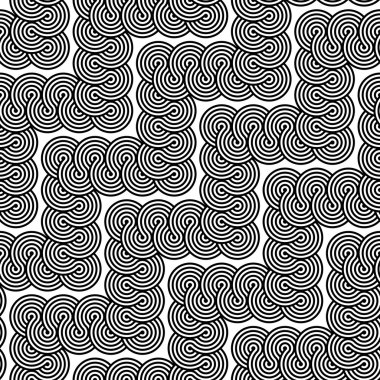 kesintisiz tek renkli zikzak dantel desen tasarım