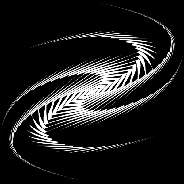 デザインのモノクロの旋回運動タコ背景 — ストックベクタ