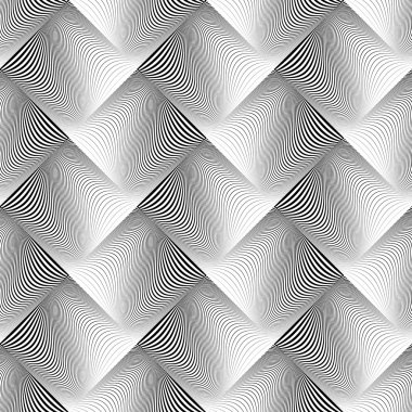 kesintisiz dalga geometrik desen tasarım