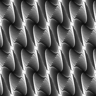 Sorunsuz tek renkli sallanan desen tasarım