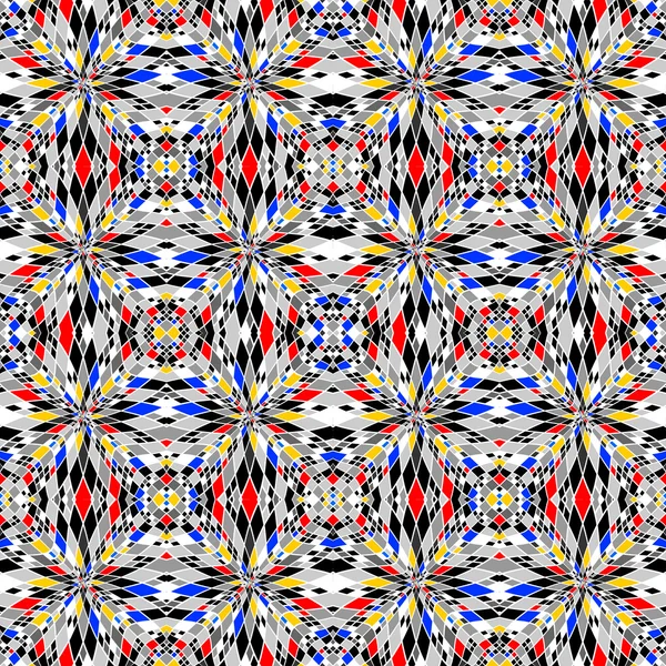 Design coloré motif mosaïque sans couture — Image vectorielle