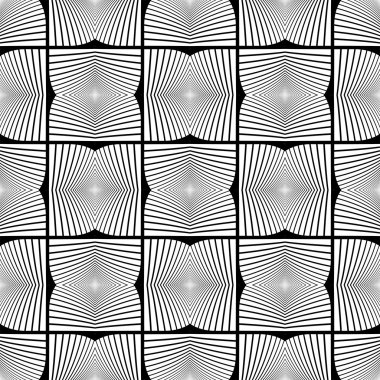 kesintisiz tek renkli geometrik desen tasarım