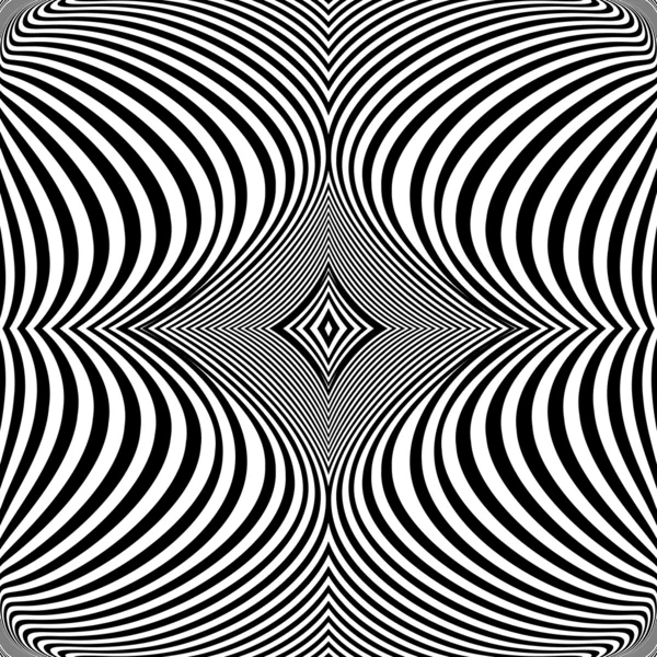 Conception monochrome tourbillon lignes mouvement arrière-plan — Image vectorielle
