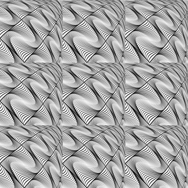 Tasarım sorunsuz tek renkli çarpık kılavuz dalga deseni