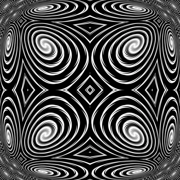 Design monochrom Spirale Bewegung Hintergrund — Stockvektor