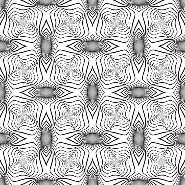 Tasarım sorunsuz tek renkli çarpık kılavuz dalga deseni