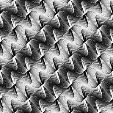 Sorunsuz tek renkli sallanan desen tasarım