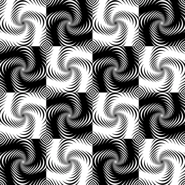 Design seamless whirlpool movement illusion background — Stock Vector