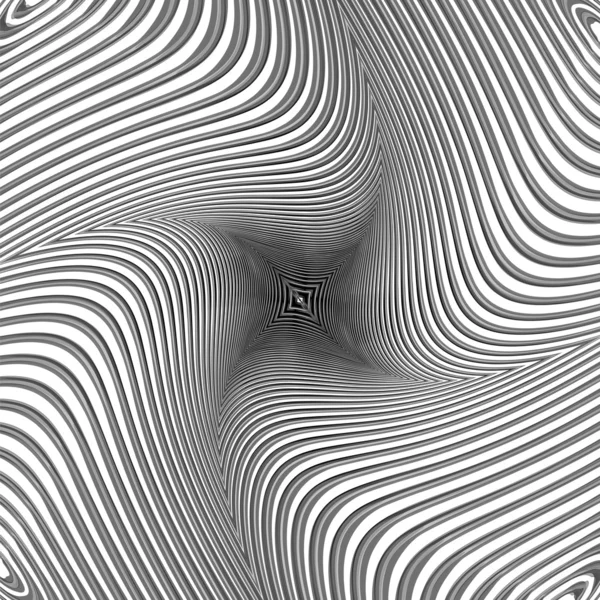 Diseño monocromo movimiento ilusión fondo — Archivo Imágenes Vectoriales