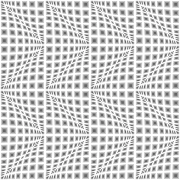 Conception sans couture motif zigzag déformé monochrome — Image vectorielle