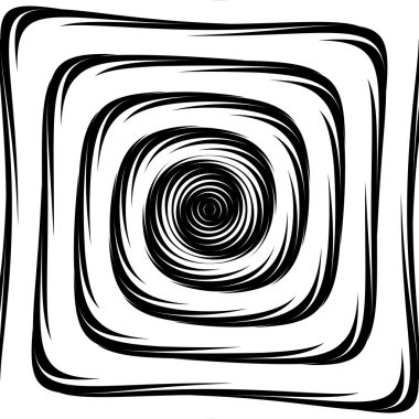 Design whirlpool movement illusion background clipart