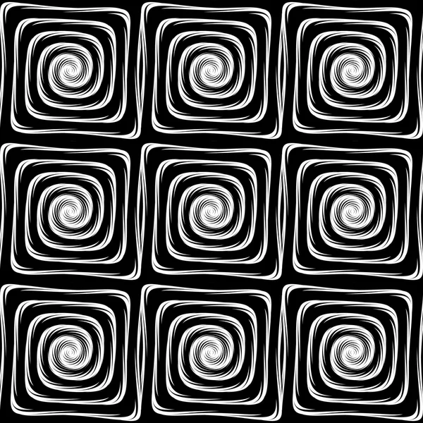 Naadloze monochroom labyrint ontwerppatroon — Stockvector