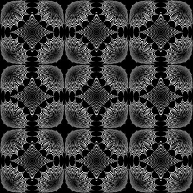 kesintisiz tek renkli geometrik desen tasarım