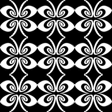 Sorunsuz tek renkli dekoratif kelebek desen tasarım