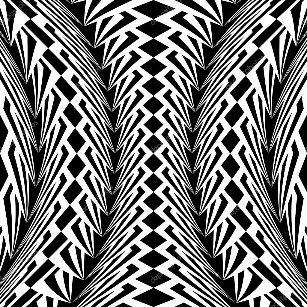 Design warped monochrome vertical geometric pattern