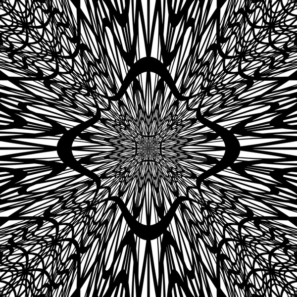 Monochrom abstrakte Perspektive Trichter Explosion Hintergrund in o — Stockvektor