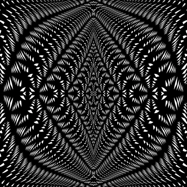 Diseño simétrico encaje deformado patrón — Archivo Imágenes Vectoriales