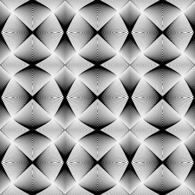 kesintisiz tek renkli geometrik desen tasarım