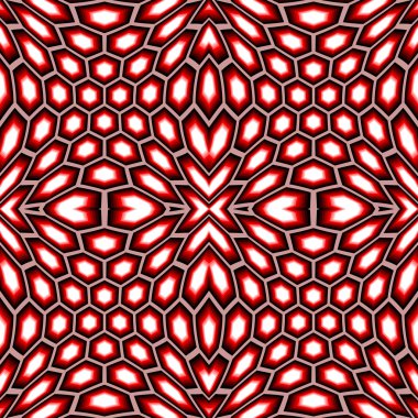Dikişsiz altıgen geometrik desen tasarım