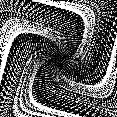 Design monochrome whirlpool movement geometric background clipart