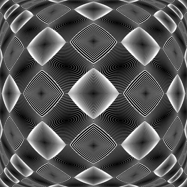 Design gaufré motif géométrique diamant monochrome — Image vectorielle