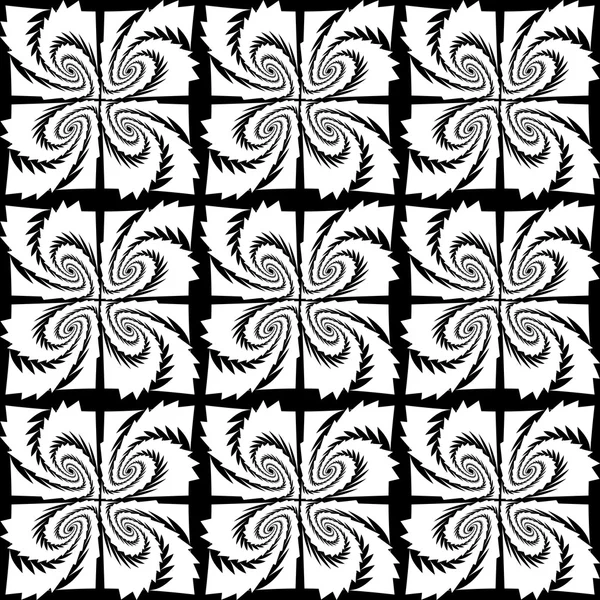 Design seamless monochrome decorative pattern — Stock Vector