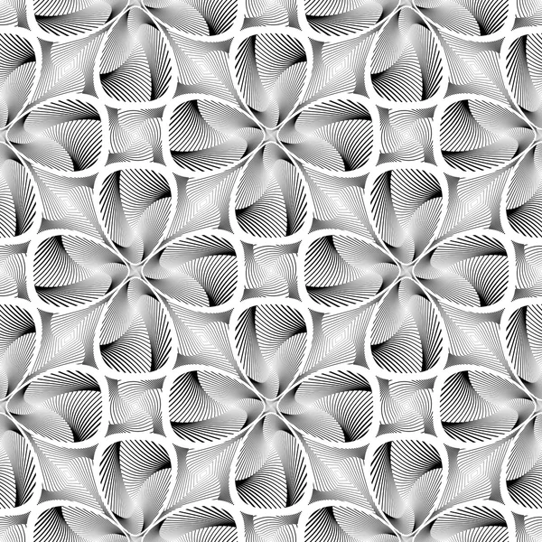 Design sømløse monokrom dekorative blomst baggrund – Stock-vektor