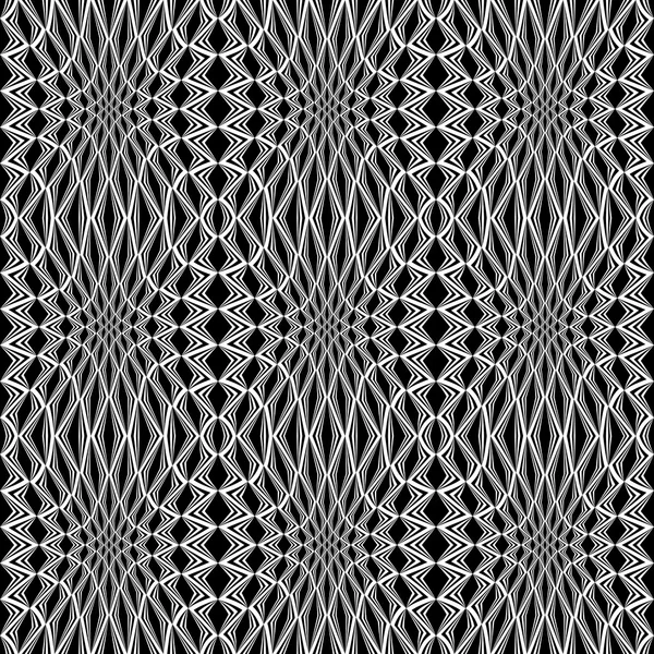 디자인 완벽 한 흑백 stripy 패턴 — 스톡 벡터