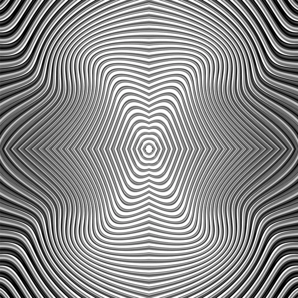 Design monochrom Bewegung Illusion Hintergrund — Stockvektor