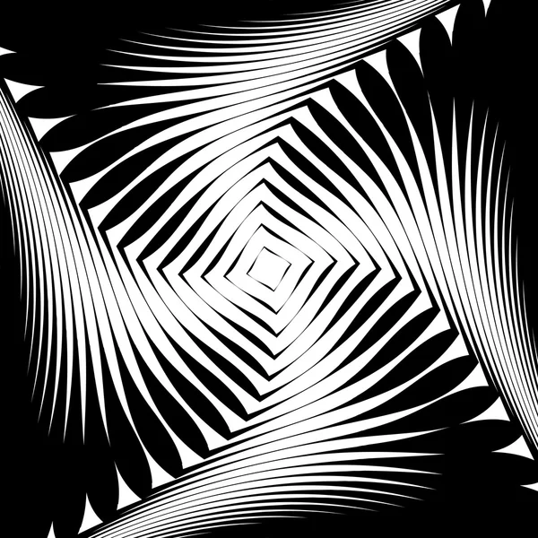 Design monochrome whirl movement background — Stock Vector