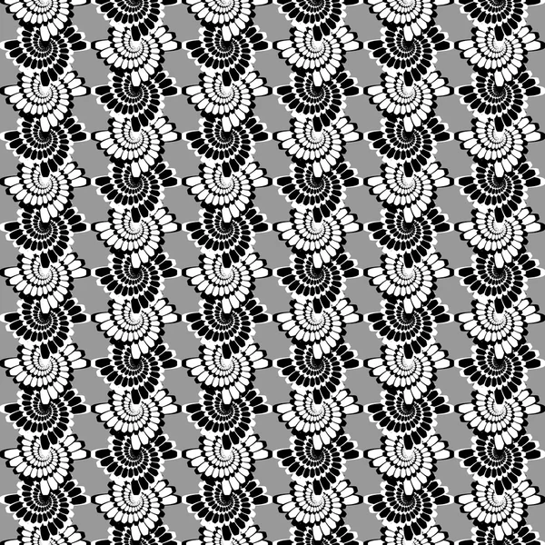 Diseño transparente monocromo vertical espiral fondo — Vector de stock