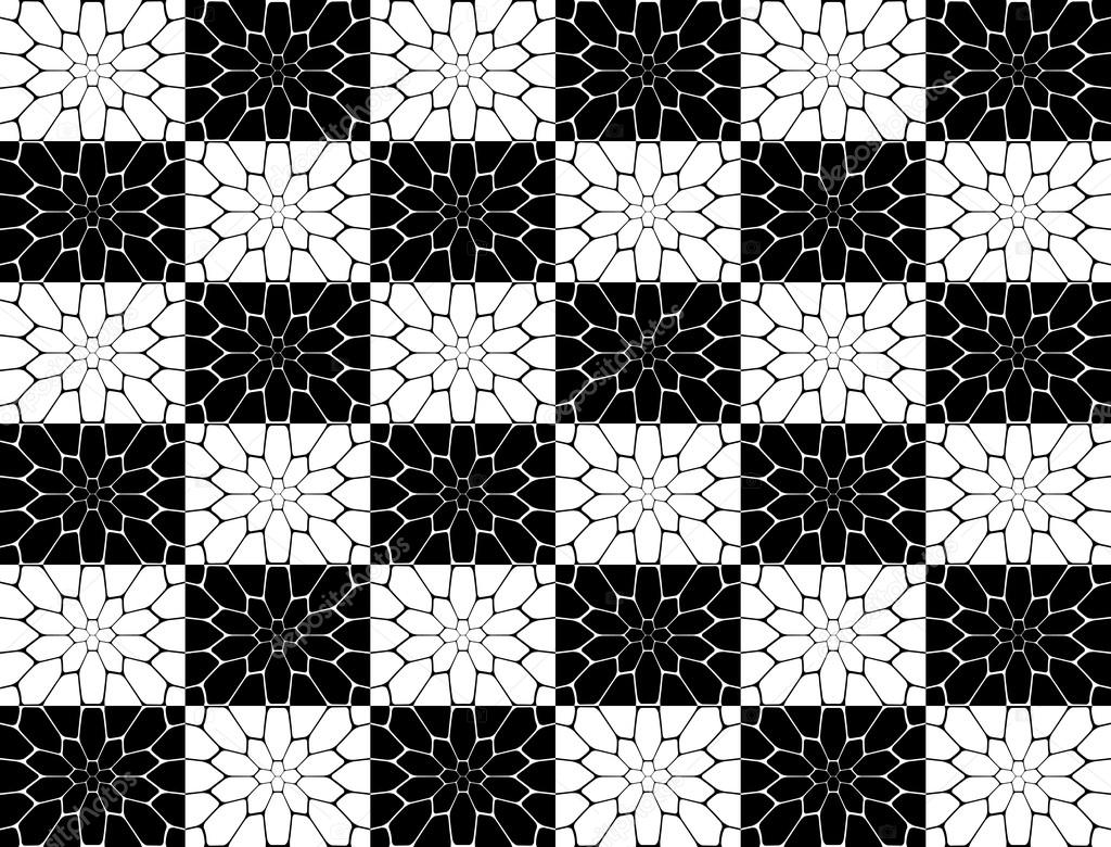 Design seamless monochrome polygon geometric pattern